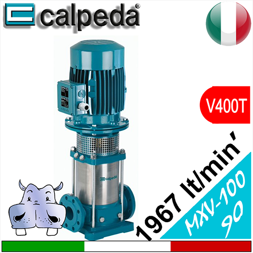 Calpeda Elettropompe multistadio verticali MXV 100-90 Alimentazione elettrica trifase 400Vac