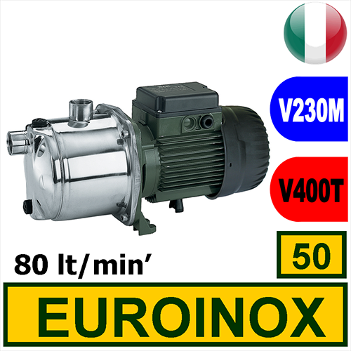 Dab Euroinox 50 Multistage centrifugal water pumps with horizontal structure