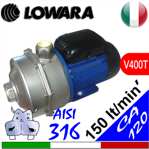 Lowara elettropompe bigiranti inox serie N CA120.33 316 CA120.35 316 CA120.55 316