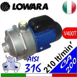 Lowara Elettropompe Bigiranti inox serie N CA200.35 316 CA200.55 316