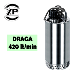 DRAGA - XP WATERTECH Elettropompa Sommersa monofase ad immersione per drenaggio acque chiare o leggermente sporche max 420 litri al minuto
