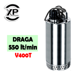DRAGA - XP WATERTECH Elettropompa Sommersa monofase ad immersione per drenaggio acque chiare o leggermente sporche max - esecuzione trifase 550 litri al minuto