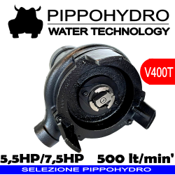 Piranha K400PT:550PT - Elettropompa sommersa trituratrice trifase per fognature acque nere e luride, alte portate