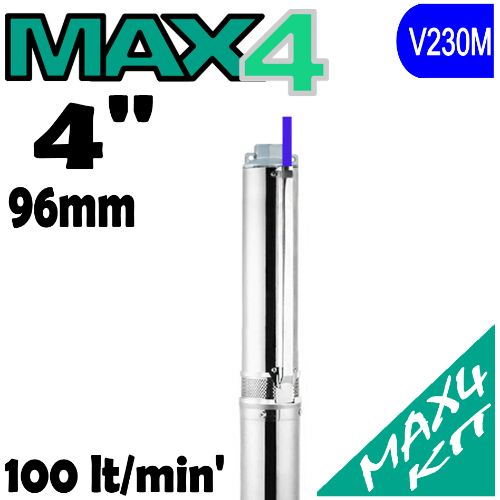 X-POWER MAX4 submersible pump with starter panel - 20m el.cable 2