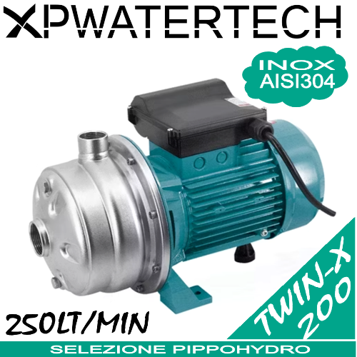 Twin-x serie 200 - Elettropompa bigirante con idraulica integrale in acciaio inox