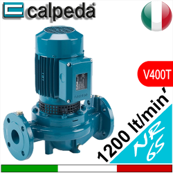 Elettropompa circolatore in-line Calpeda NR65 flangiatura DN65 modelli NR65-125 NR65-160 NR65-200 NR65-250 - Alimentazione elettrica V400 Trifase