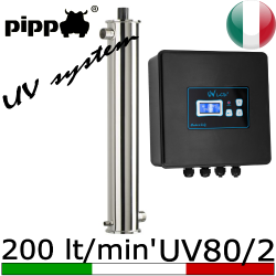 Debatterizzatori acqua potabile raggi UV - serie 280 80x2 doppia lampada