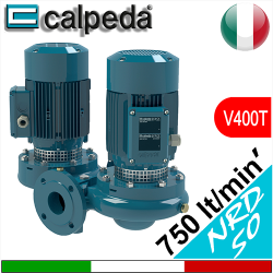 Elettropompa circolatore gemellare in-line Calpeda NRD50 flangiatura DN50 modelli NRD 50-125 NRD 50-160 - Alimentazione elettrica V400 Trifase