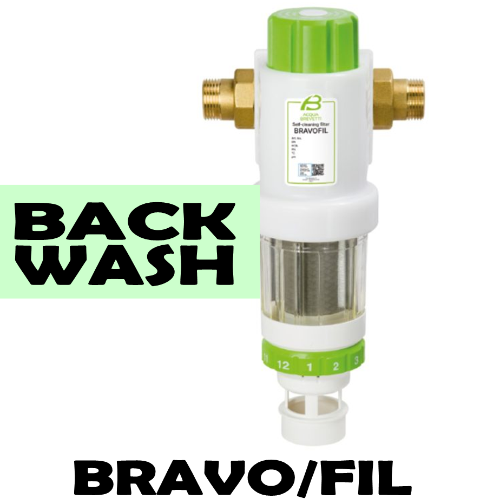 BRAVOFIL Filtro semiautomatico per acqua con sistema di pulizia controlavaggio