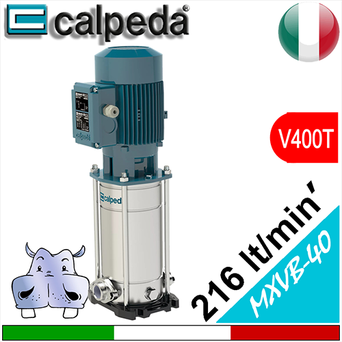 Calpeda MXV-B 40 vertical multistage pumps - 400 Vac three-phase power supply 