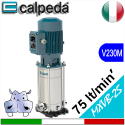 Calpeda MXV-BM 25 vertical multistage pumps - single-phase power supply