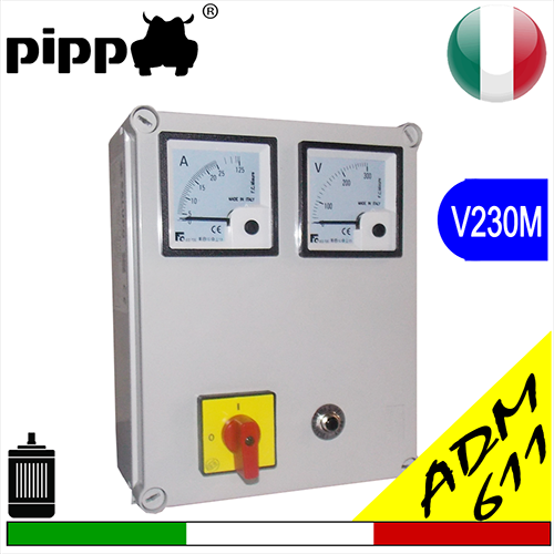 Quadro avviatore per elettropompa DIRECT MOTOR V230M ADM611 monofase completo di condensatore