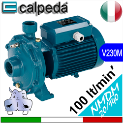 Calpeda NMDM20-140-BE NMDM20-140-AE Twin-impeller electric pumps - single-phase power supply