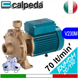 Elettropompe Bigiranti corpo pompa in bronzo Calpeda BNMDM20-110-AA Alimentazione elettrica monofase 230Vac
