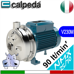 Elettropompe Monogirante Calpeda in acciaio inox aisi 304 NMX 25 70 Alimentazione elettrica monofase 230Vac