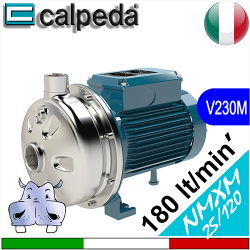 Elettropompe Monogirante Calpeda in acciaio inox aisi 304 NMXM 25 120 Alimentazione elettrica monofase 230Vac