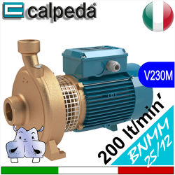 Elettropompe Monogirante in bronzo Calpeda BNMM25 12BA BNMM 25 12 AA  Alimentazione elettrica monofase 230Vac